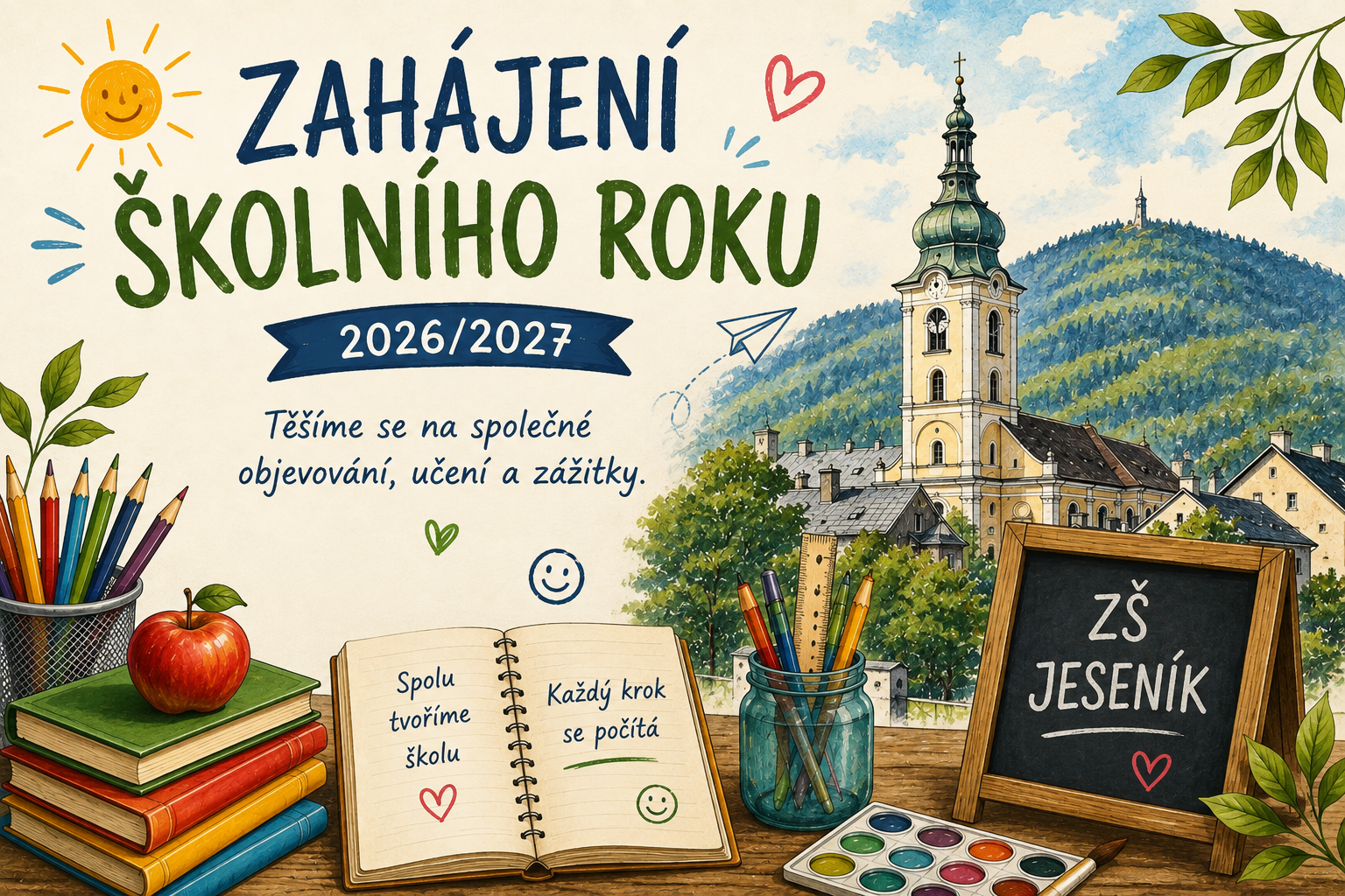 Slavnostní zahájení školního roku 2026/27, důležité informace