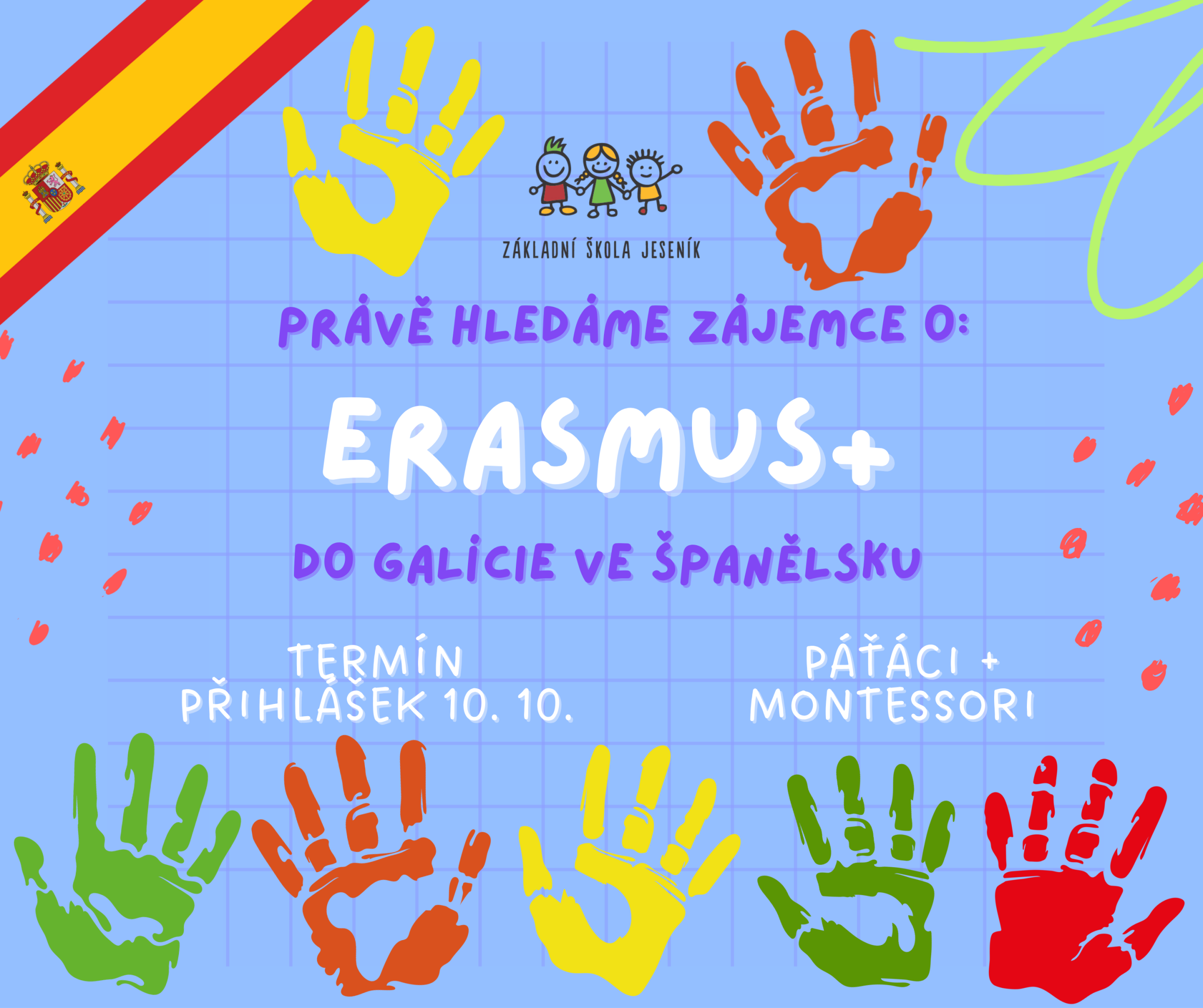 Erasmus+ – příležitost pro páťáky a Montessori