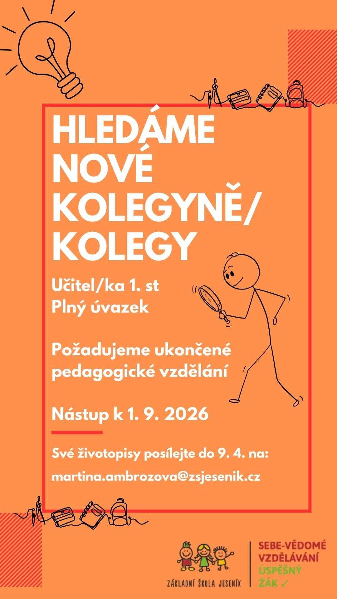 Hledáme posilu do našeho týmu!