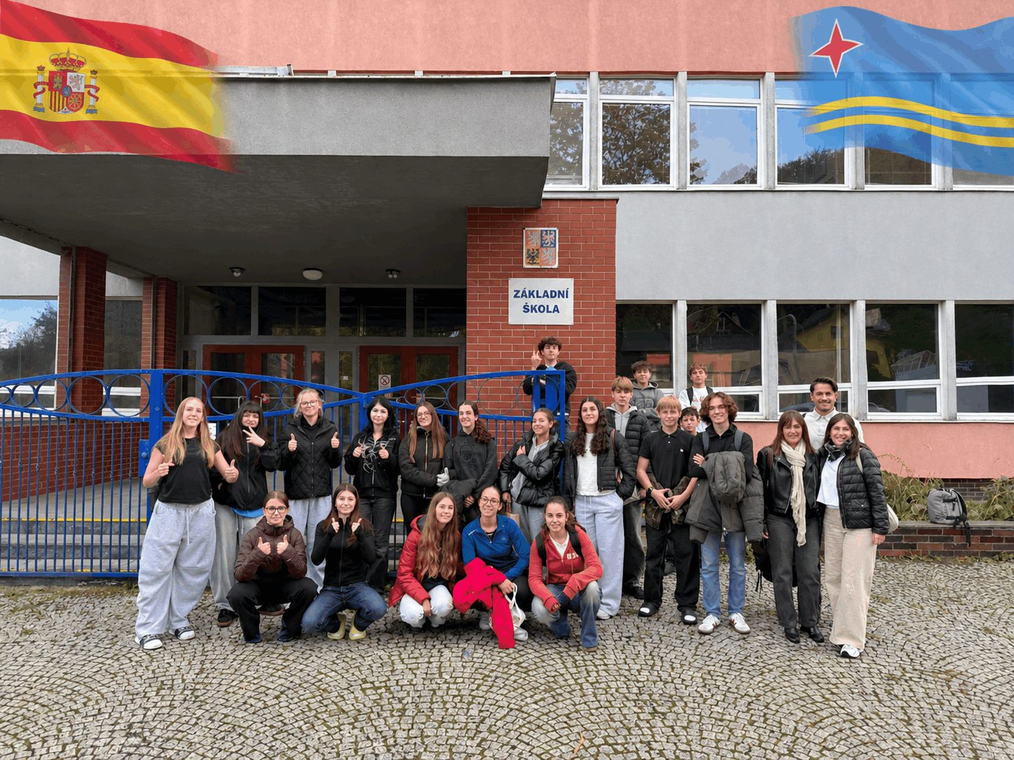 Mezinárodní spolupráce Erasmus+ v praxi: Naši školu navštívili žáci a učitelé ze Španělska a Aruby