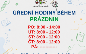 Úřední hodiny během letních prázdnin