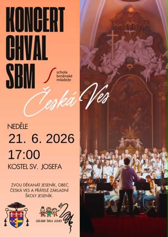 Koncert Scholy brněnské mládeže k 20. výročí ZŠ Jeseník